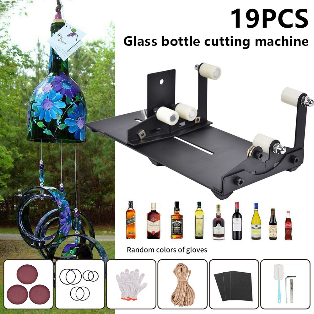 Wine Beer Spirits - 19Pcs Glass Bottle Cutter Tool Square