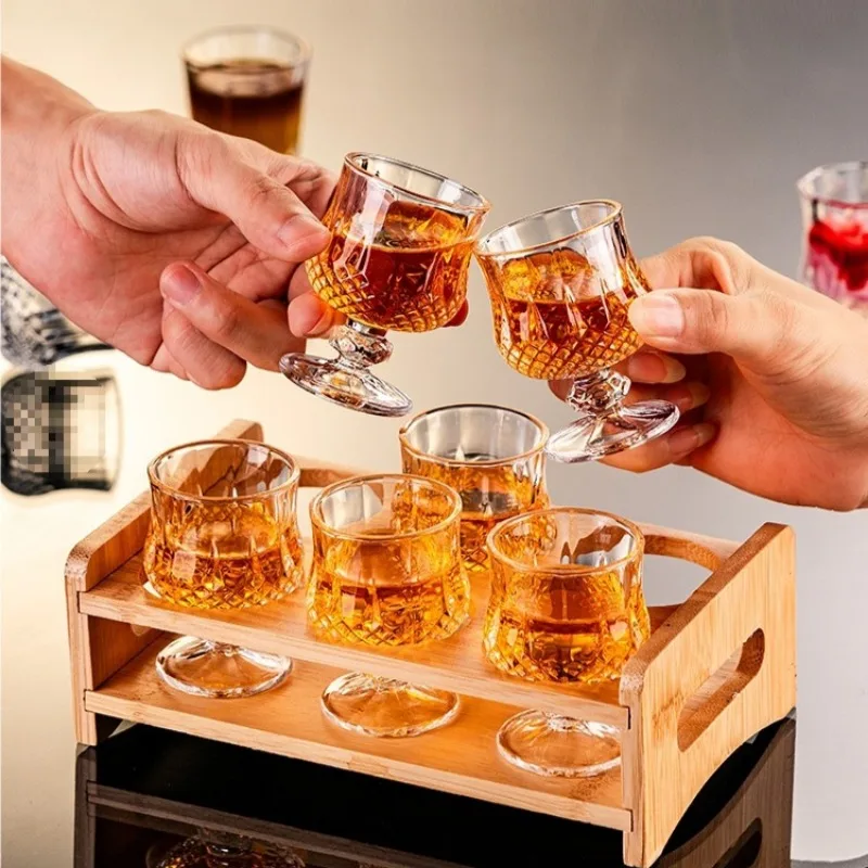 Wine Glass Set Crystal - 6pcs Shot Glass Wine Set Baijiu