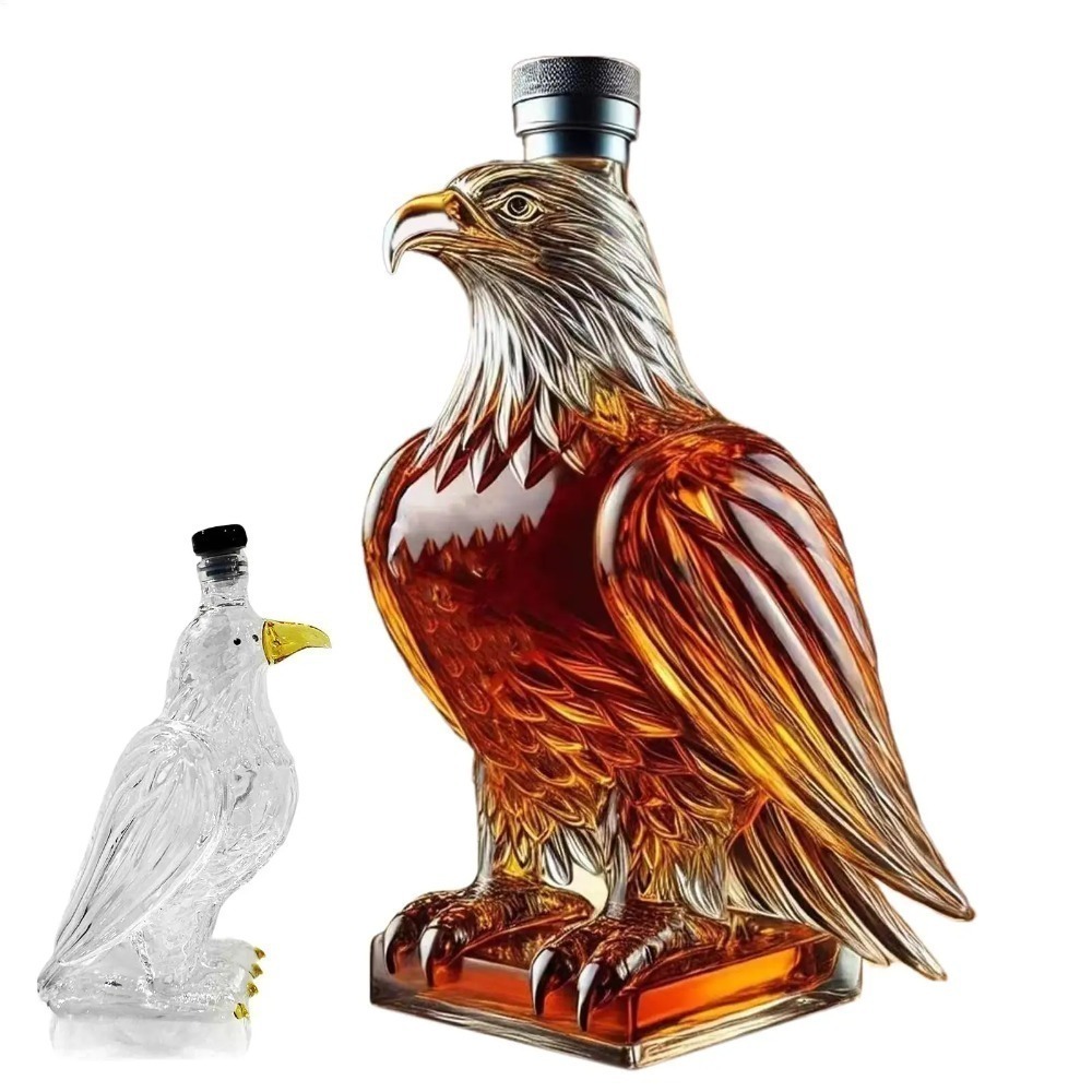Wine Beer Spirits - Eagle Shape Whiskey Decanter Glass Animal