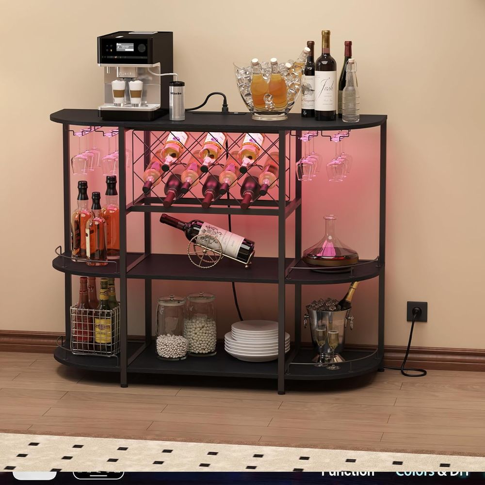 Black 3-Tier Coffee Table with - Wine & Beer Packages recension och pris