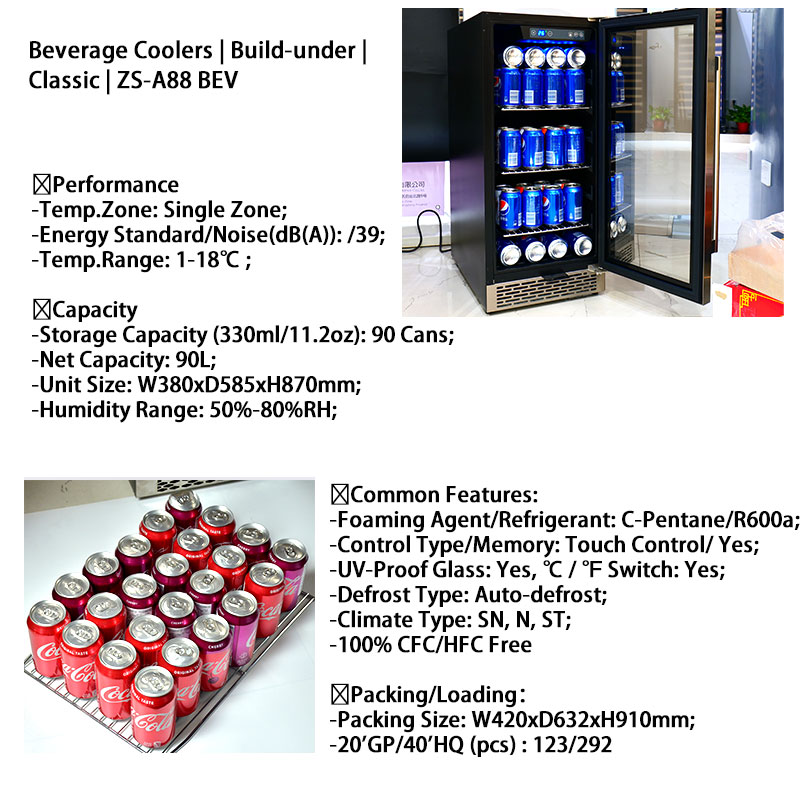 Oem Small Drink Bar Fridge Cus - Wine Beer Fridge Dual Zone recension och pris