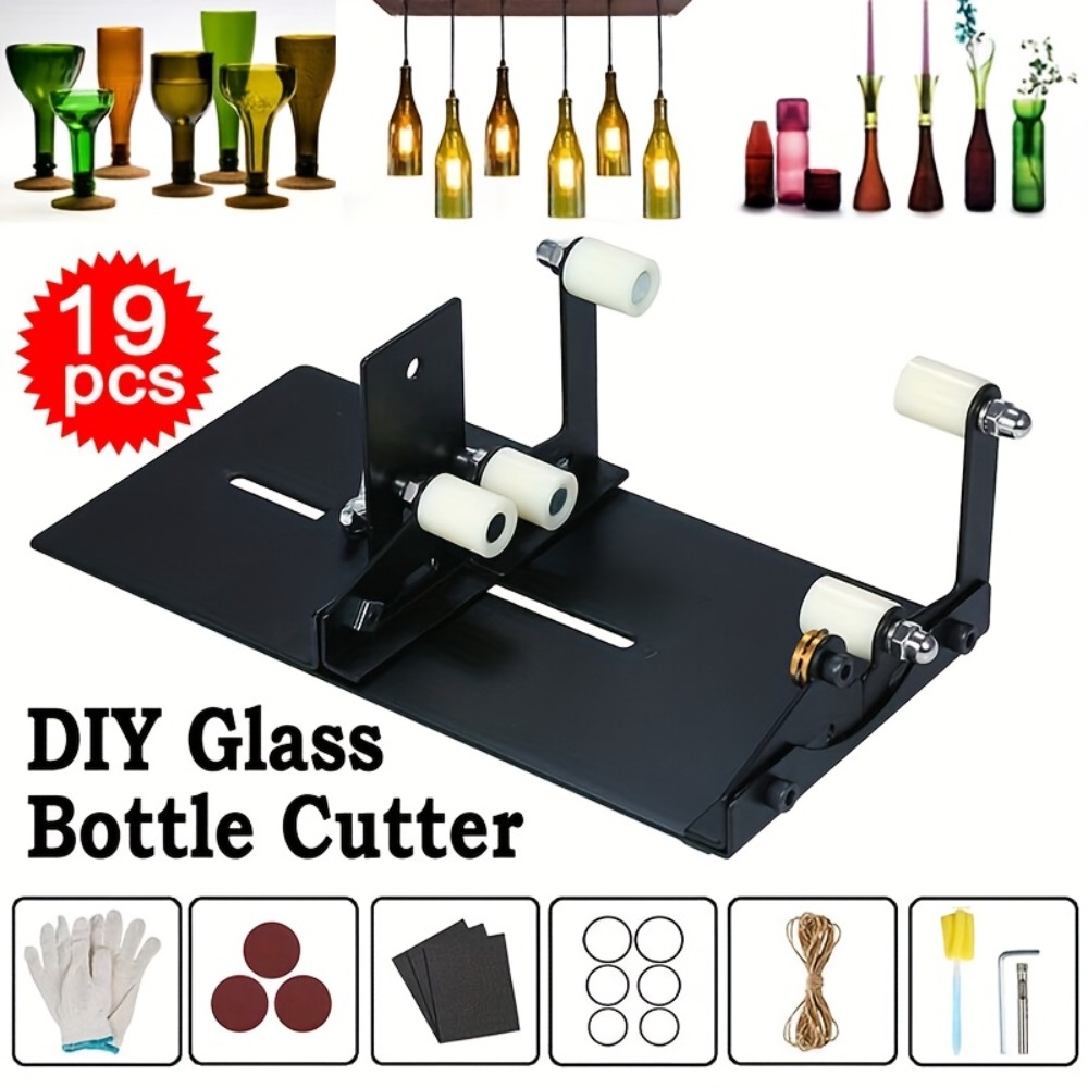 19pcs Glass Bottle Cutter Tool - Wine Beer Combination recension och pris