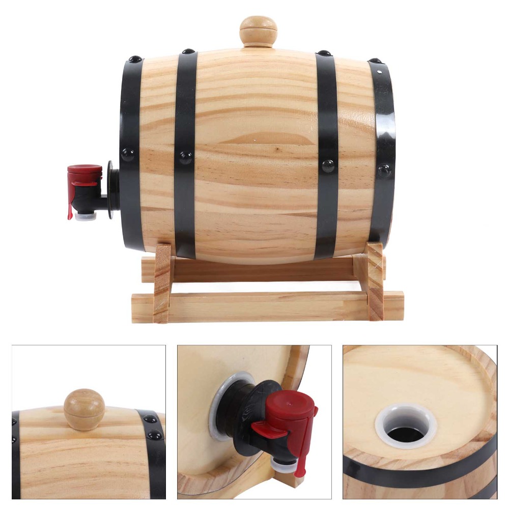 7 piece Vintage Pine Wood Wine - Wine Whiskey Beer recension och pris