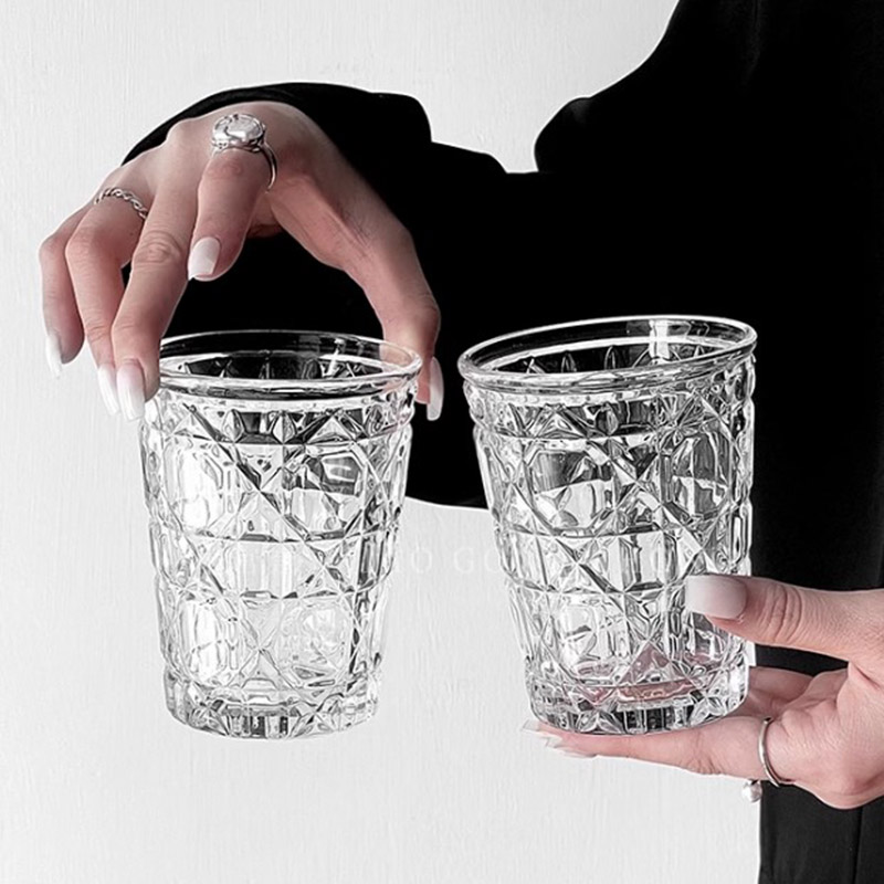 2pcs 310ml Vintage Diamond Pat - Wine Whiskey Beer recension och pris