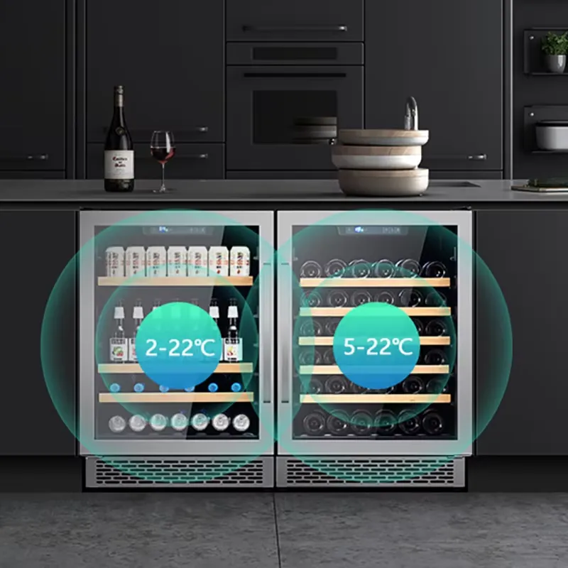 48 Bottle Wine Fridge Dual Gla - Wine Beer Fridge Dual Zone recension och pris