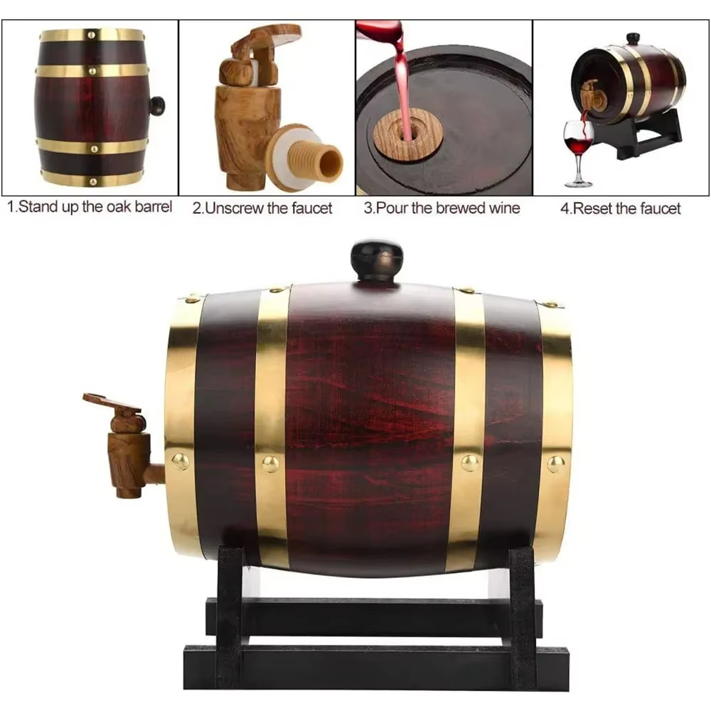 Whiskey Barrel Dispenser Oak A - Wine Beer And Spirit recension och pris