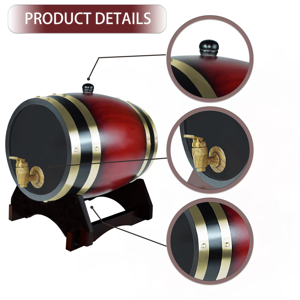 Whiskey Barrel Dispenser Oak A - Wine Beer And Spirit recension och pris