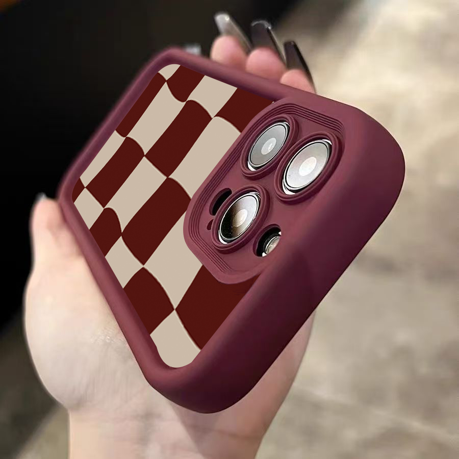 Wine Red Deform Grid Pattern P - Wine & Beer Packages recension och pris
