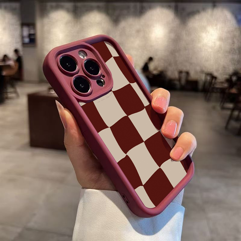 Wine Red Deform Grid Pattern P - Wine & Beer Packages recension och pris