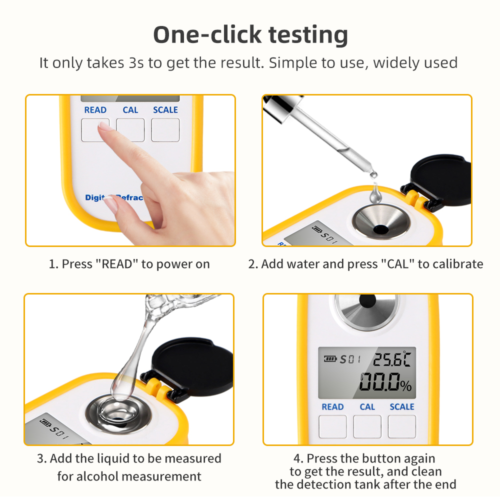 Digital Alcohol Refractometer  - Wine Beer And Spirit recension och pris