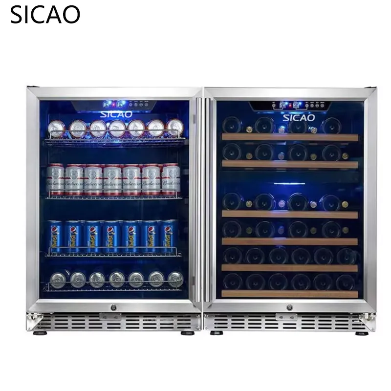 2 Door Wine Beer Fridge Glass  - Wine Beer Fridge Dual Zone recension och pris