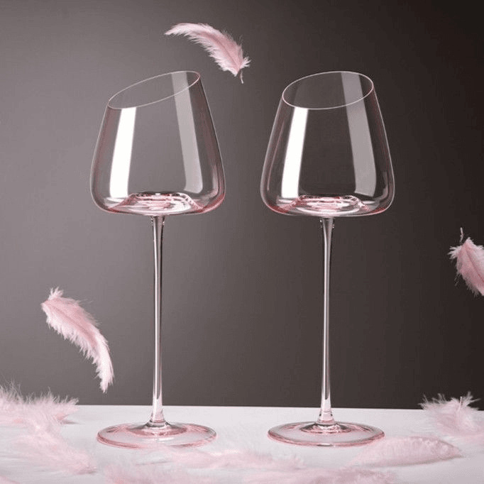 French Pink Flamingo Red Wine  - Wine Glass Set Crystal recension och pris
