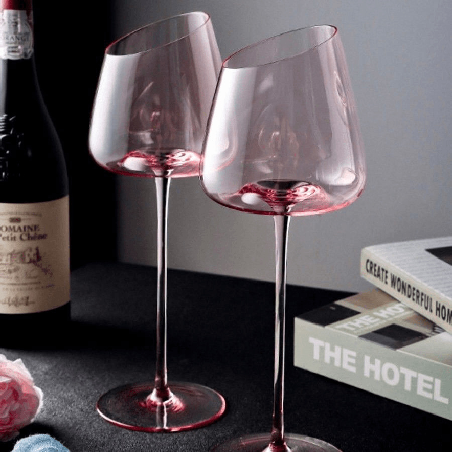 French Pink Flamingo Red Wine  - Wine Glass Set Crystal recension och pris