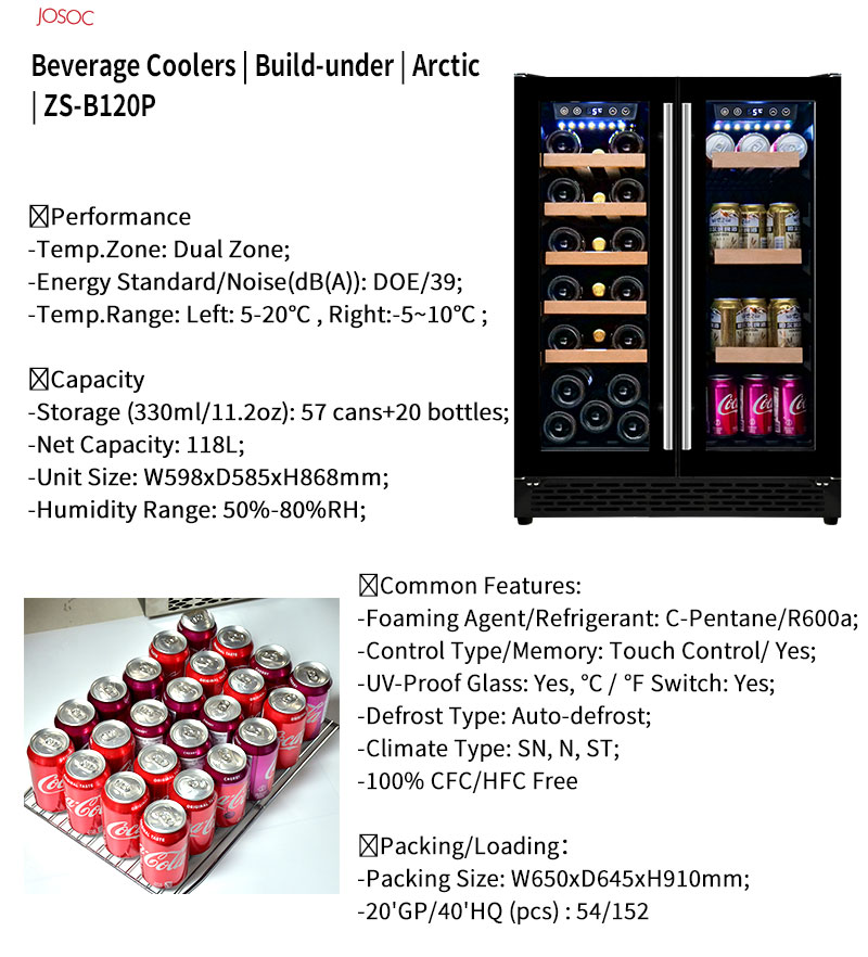 Double Door Undercounter Wine  - Wine Beer Fridge Cabinet recension och pris