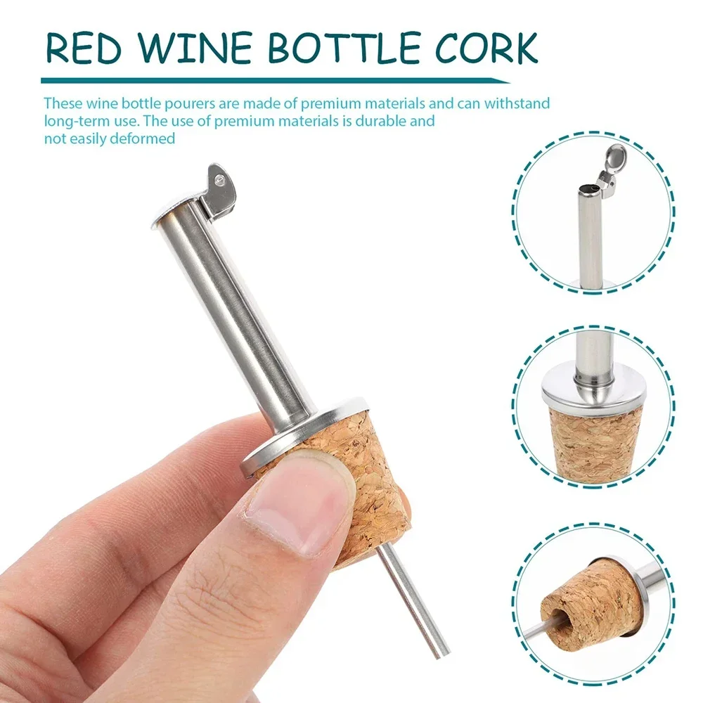 1PC Red Wine Cork Pourer Stain - Wine Beer And Spirit recension och pris