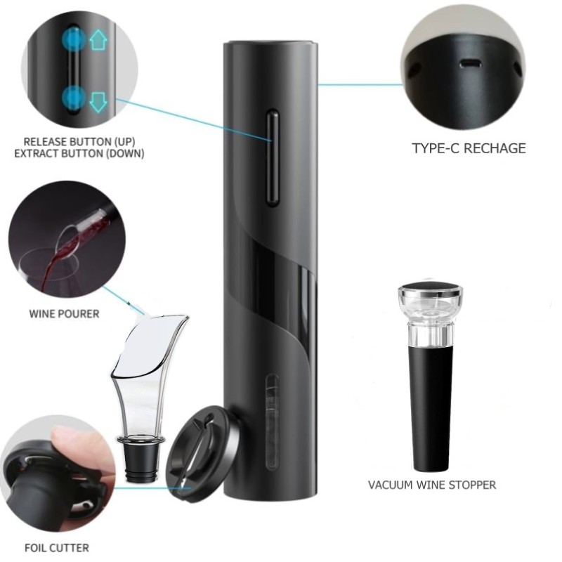 Rechargeable Multifunction Ele - Wine Beer Opener recension och pris