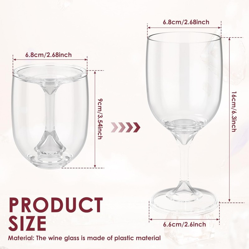Folding Wine Glass Transparent - Wine & Beer Packages recension och pris