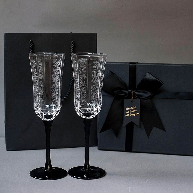 French Vintage Champagne Glass - Wine Glass Set Crystal recension och pris