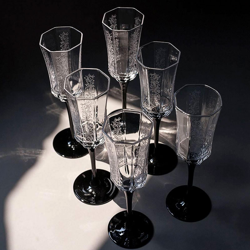 French Vintage Champagne Glass - Wine Glass Set Crystal recension och pris