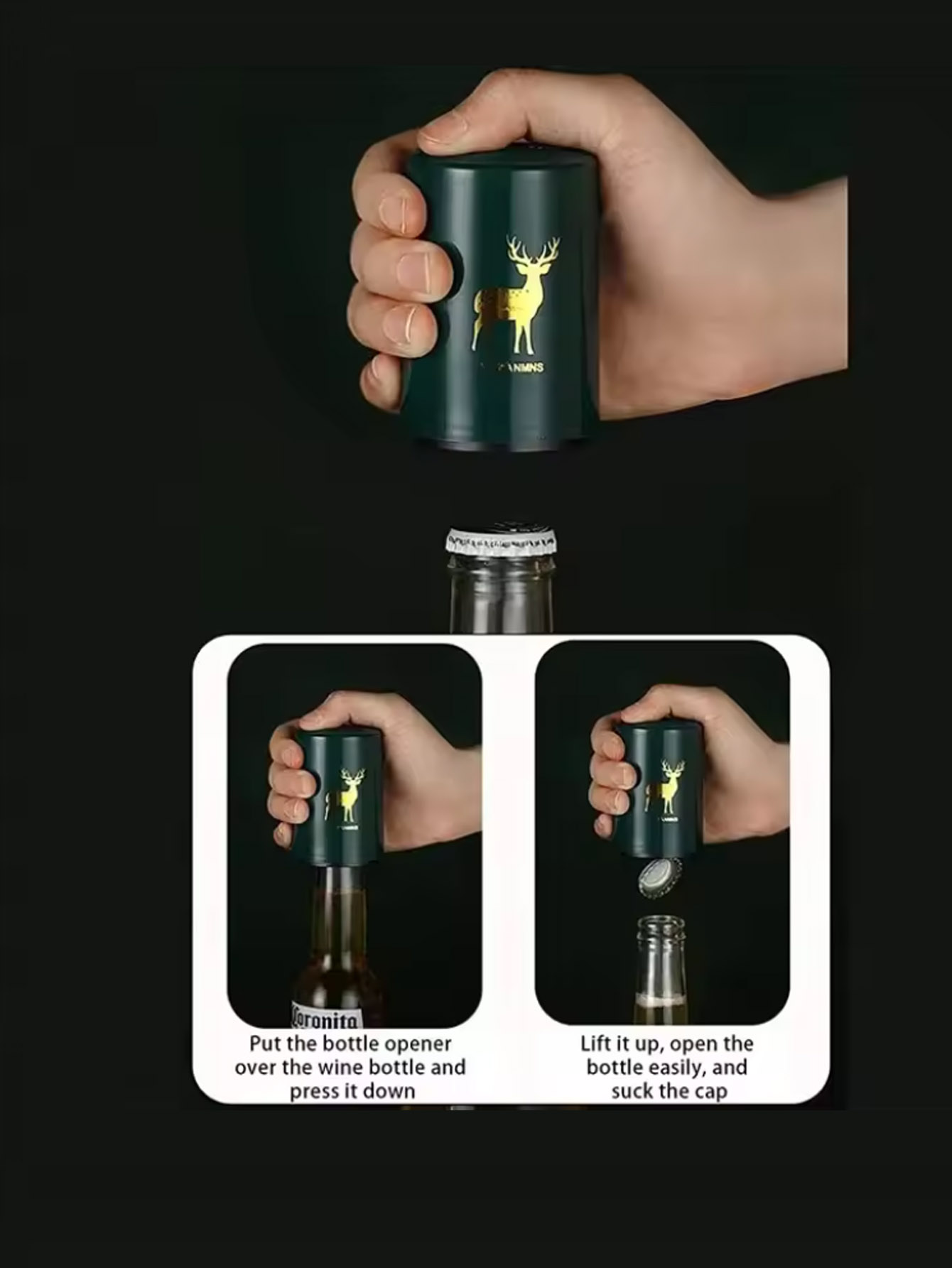 1Pcs Automatic Beer Bottle Ope - Wine Beer Opener recension och pris