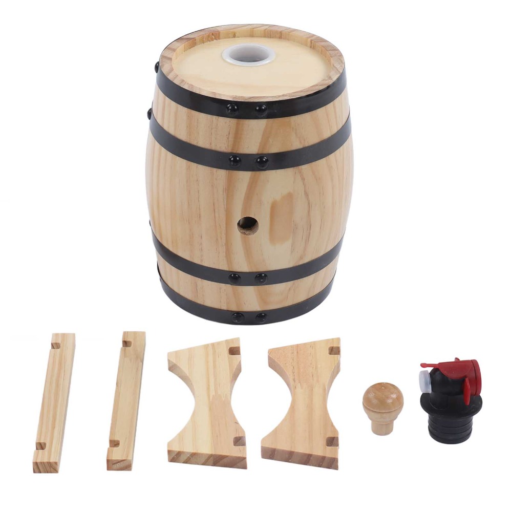 7 piece Vintage Pine Wood Wine - Wine Whiskey Beer recension och pris