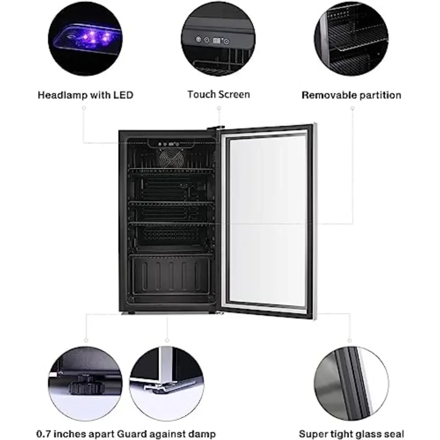 26 Bottle 130 Can Wine Cooler/ - Wine Beer Fridge Cabinet recension och pris