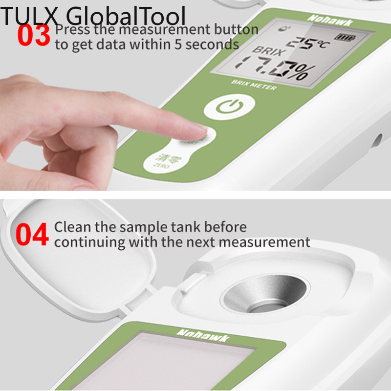 TULX Digital Refractometer Sug - Wine Beer Combination recension och pris