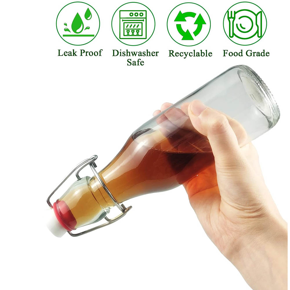 Swing Top Glass Bottles 8.5oz, - Wine Beer Spirits recension och pris