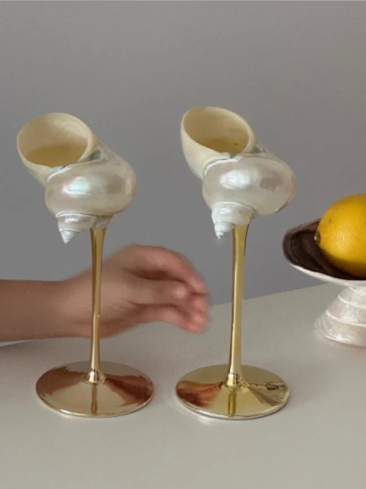 AhunderJiaz Retro Couple Seash - Wine Glass Set Crystal recension och pris