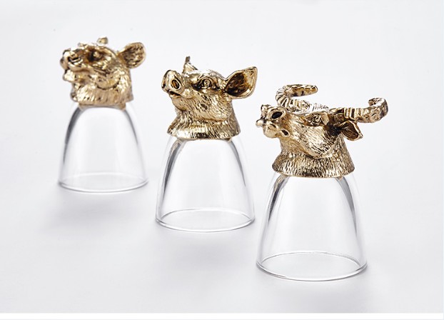 Luxury 12 Zodiac Animal Head C - Wine Glass Set Crystal recension och pris