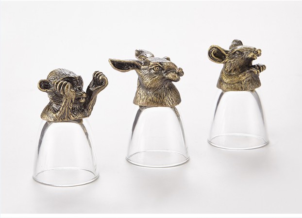 Luxury 12 Zodiac Animal Head C - Wine Glass Set Crystal recension och pris