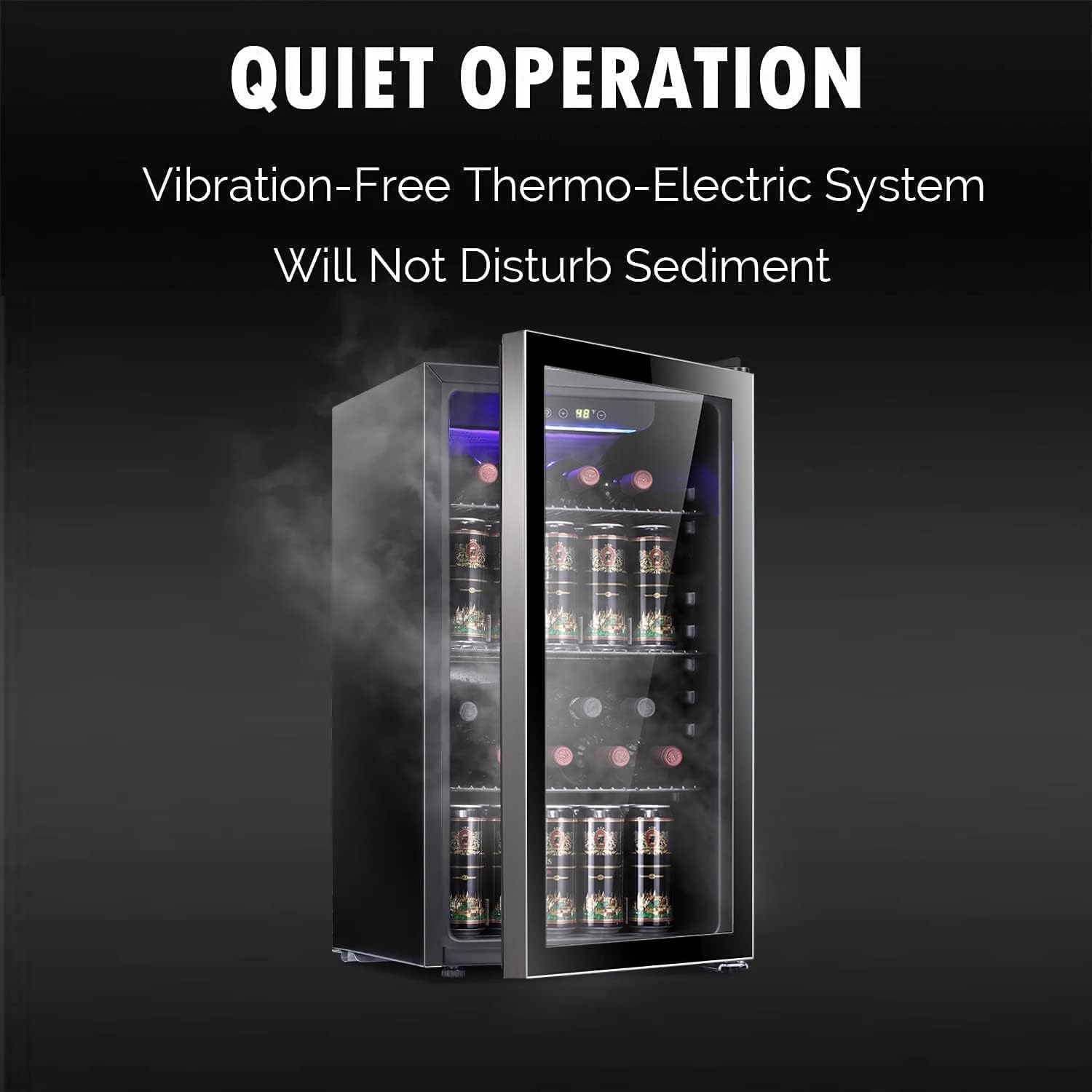 26 Bottle 130 Can Wine Cooler/ - Wine Beer Fridge Cabinet recension och pris