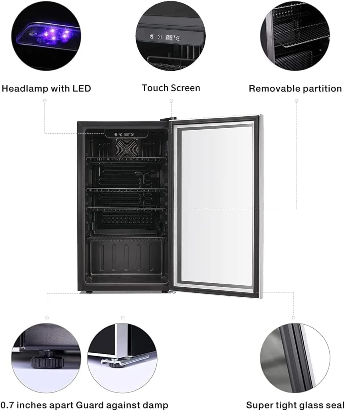 26 Bottle 130 Can Wine Cooler/ - Wine Beer Fridge Cabinet recension och pris