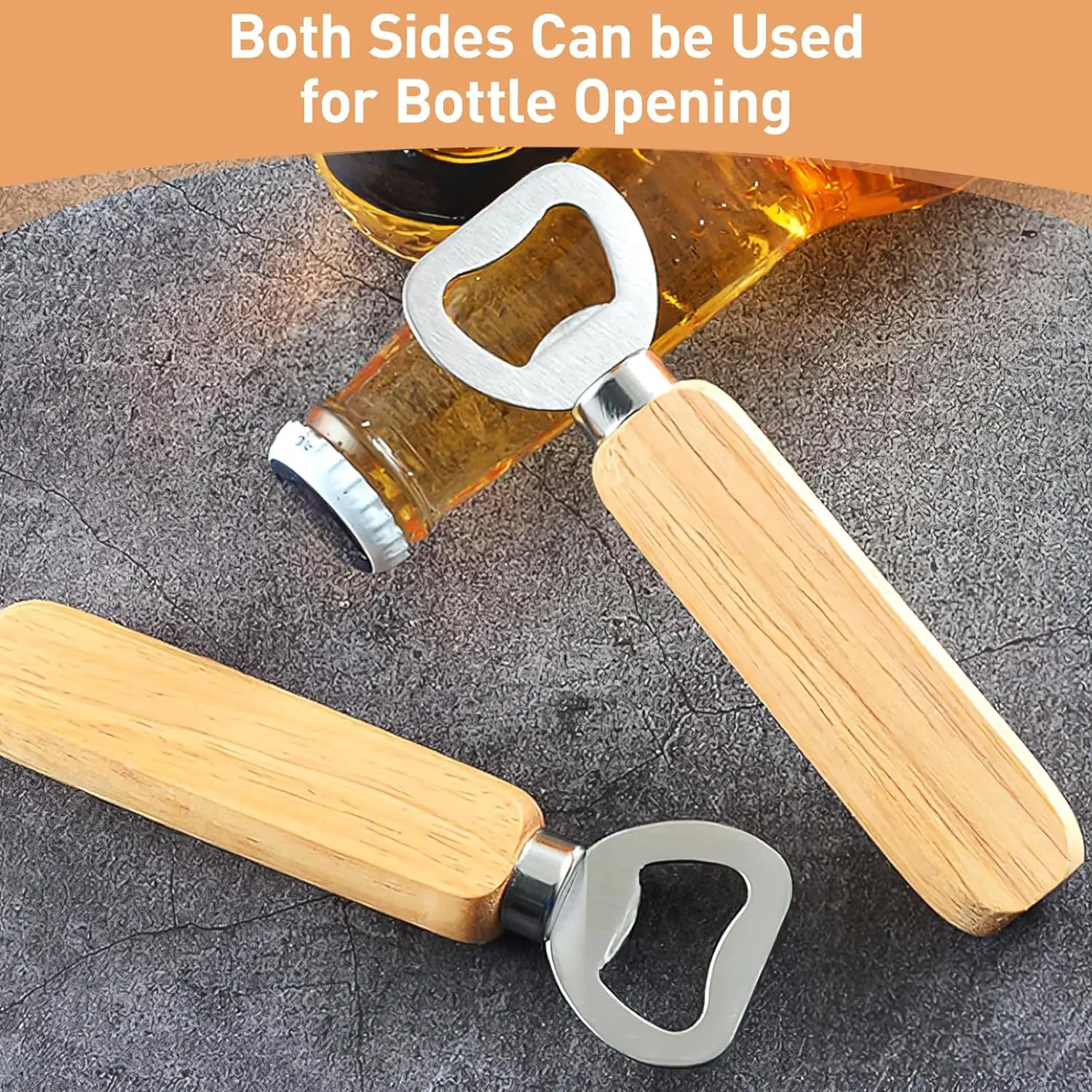 Wooden Bottle Opener Beer Can  - Wine Beer Spirits recension och pris